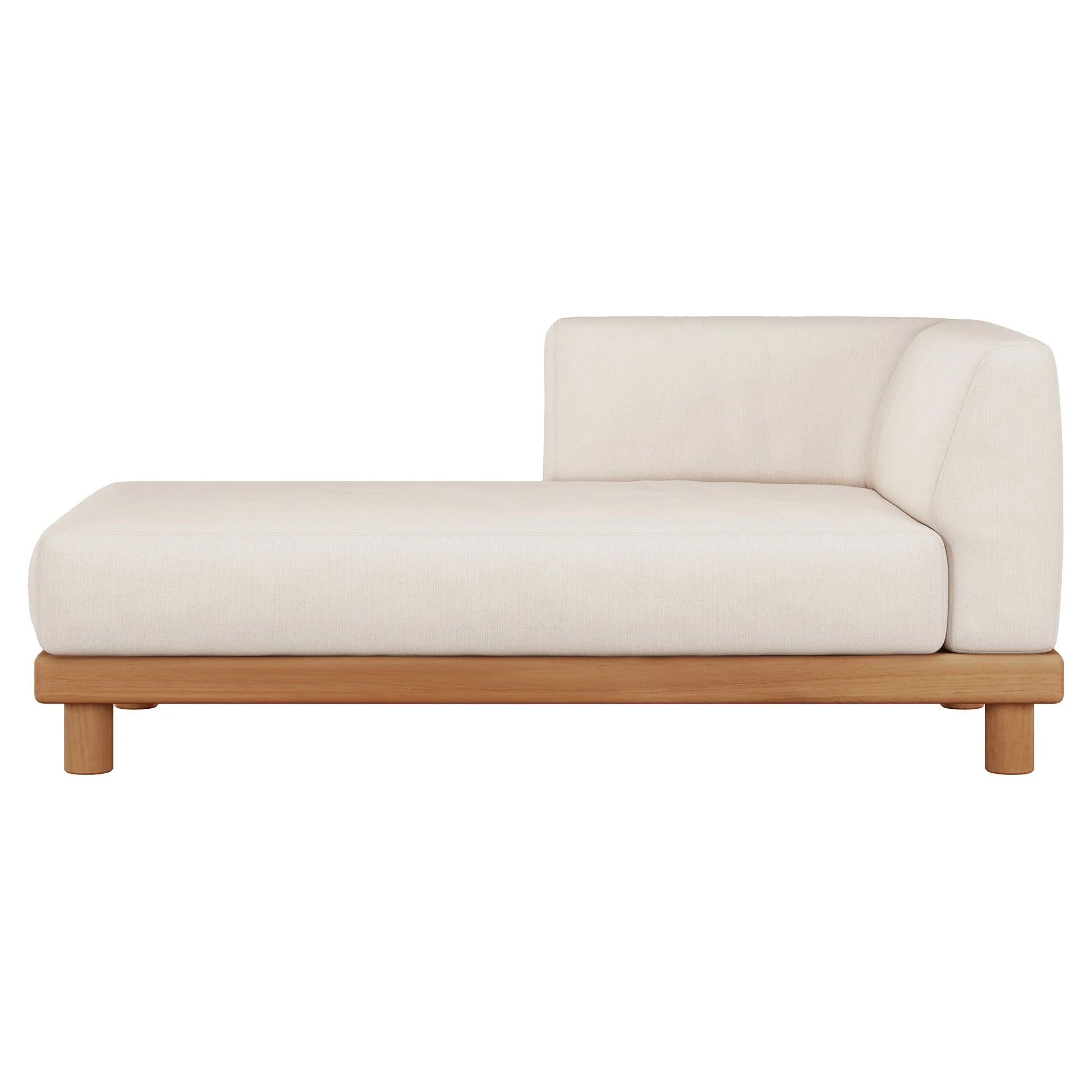 Monocle Outdoor Daybed Modular Sofa - White - Image 2