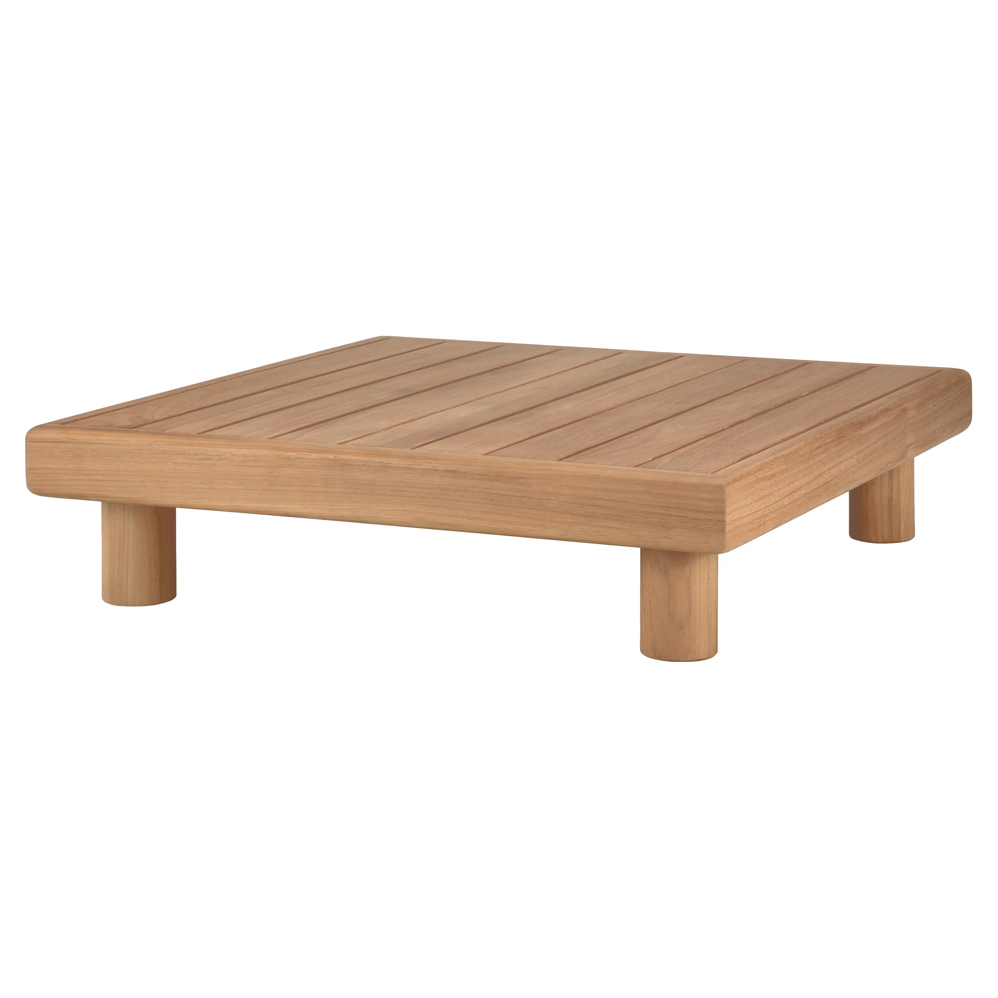 Monocle Outdoor Square Coffee Table - Teak - Image 2