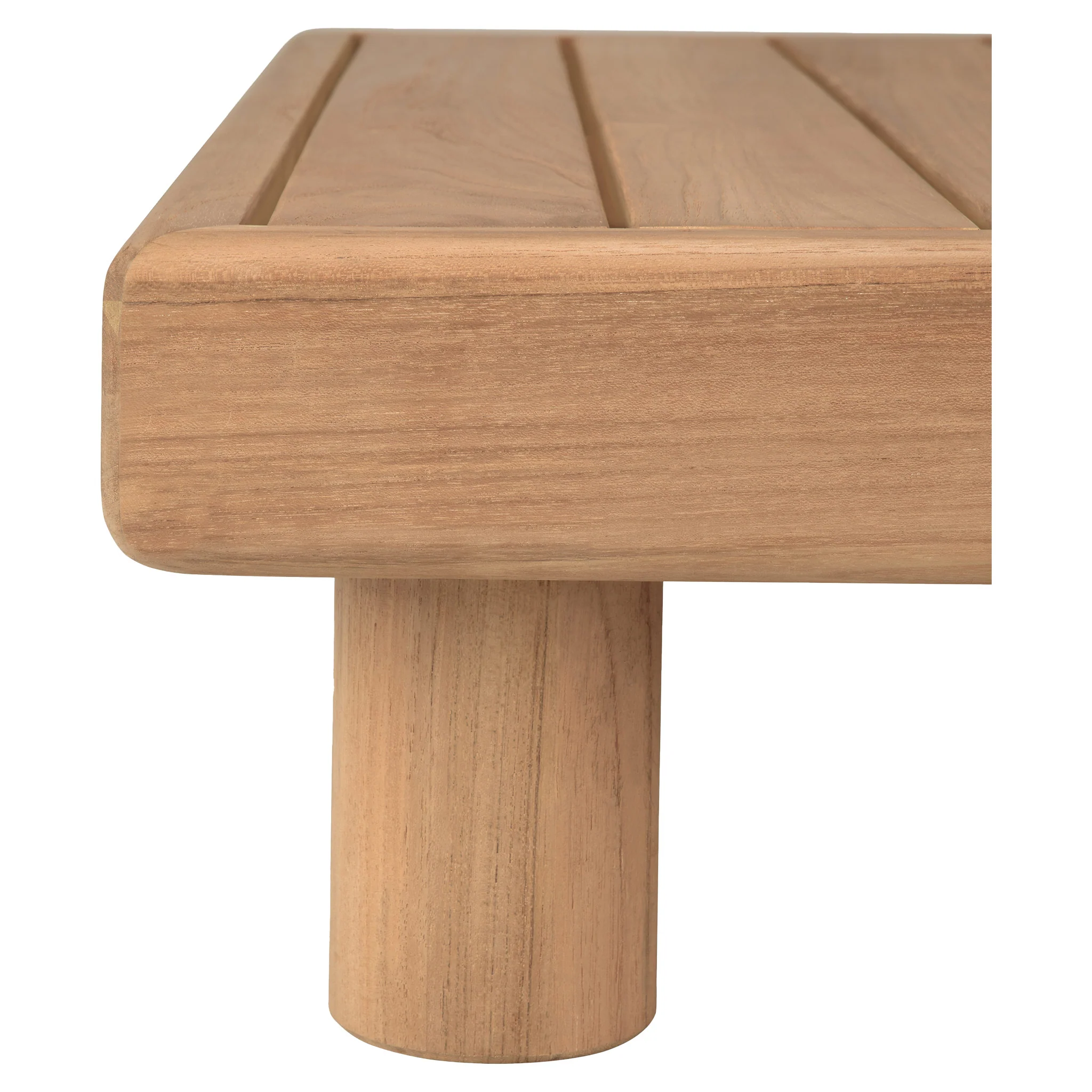 Monocle Outdoor Square Coffee Table - Teak - Image 4
