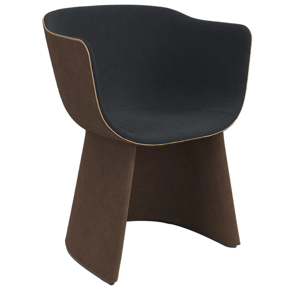 Monolit Dining Chair With Leather Piping - Image 2