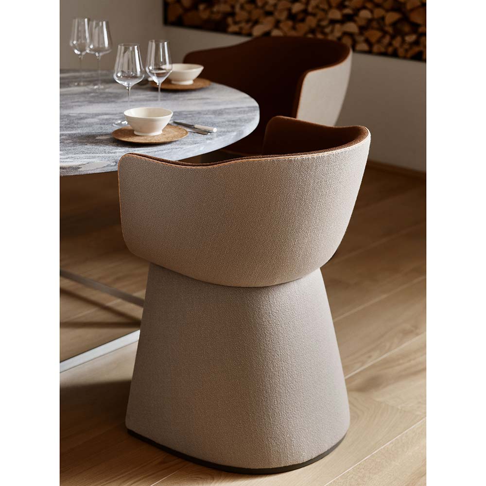 Monolit Dining Chair With Leather Piping - Vidar 222 - Image 2