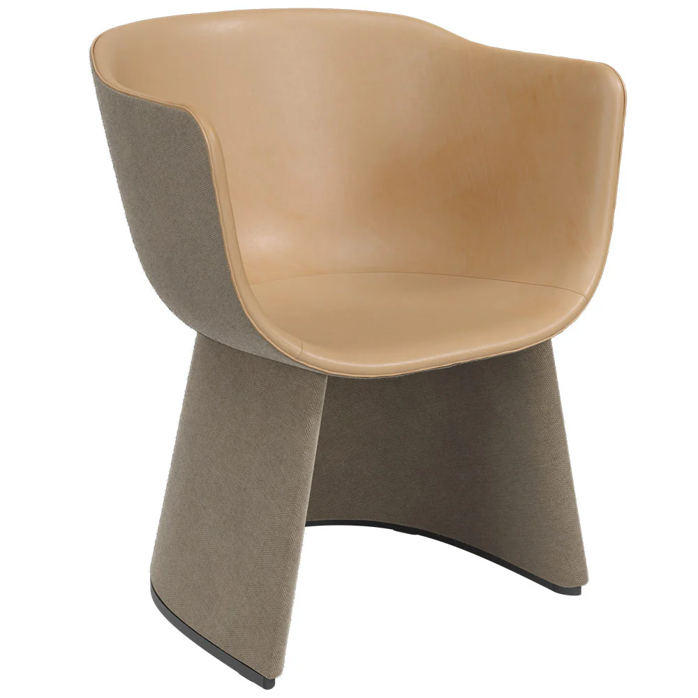 Monolit Lounge Chair With Leather Piping - Image 4