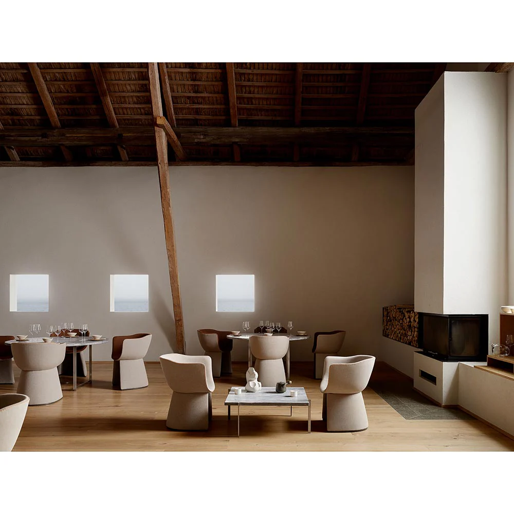 Monolit Lounge Chair With Leather Piping - Image 7
