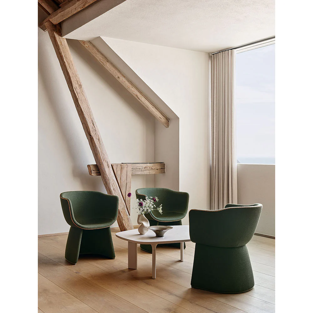 Monolit Lounge Chair With Leather Piping - Image 8