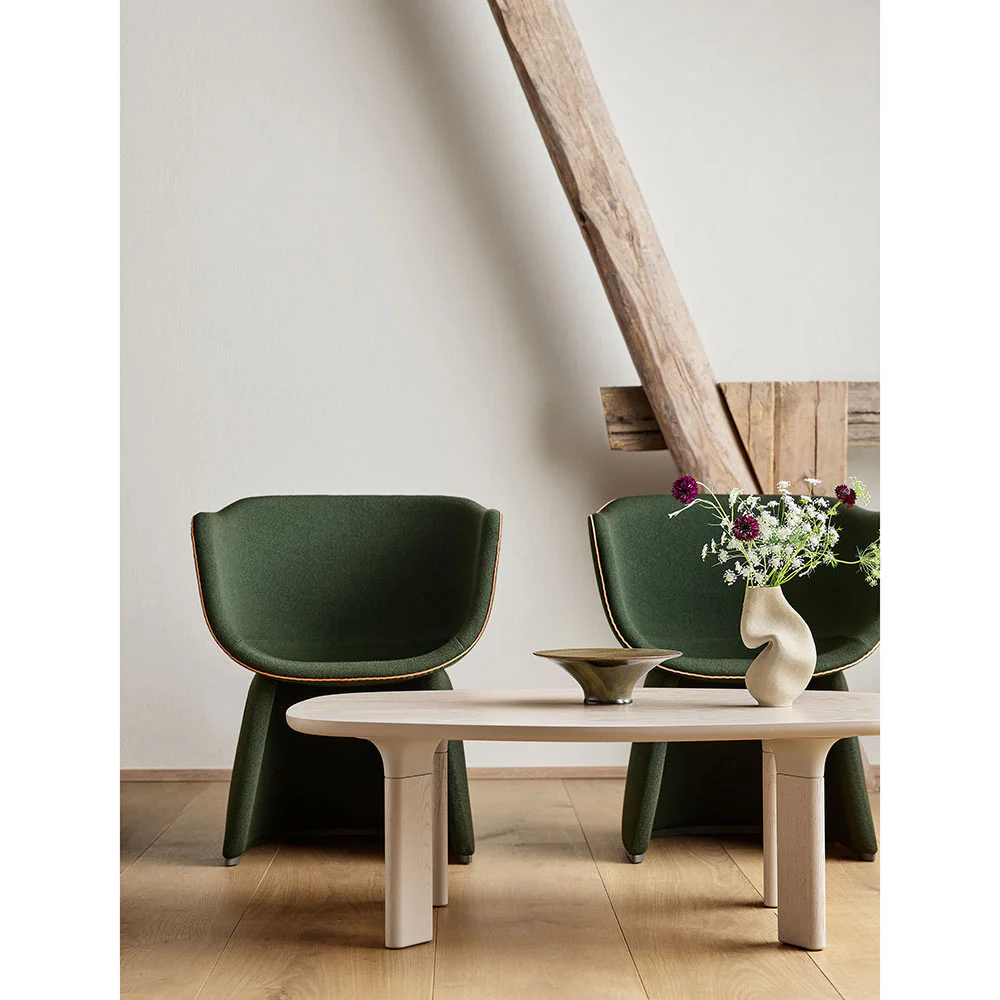 Monolit Lounge Chair With Leather Piping - Vidar 972 - Image 3
