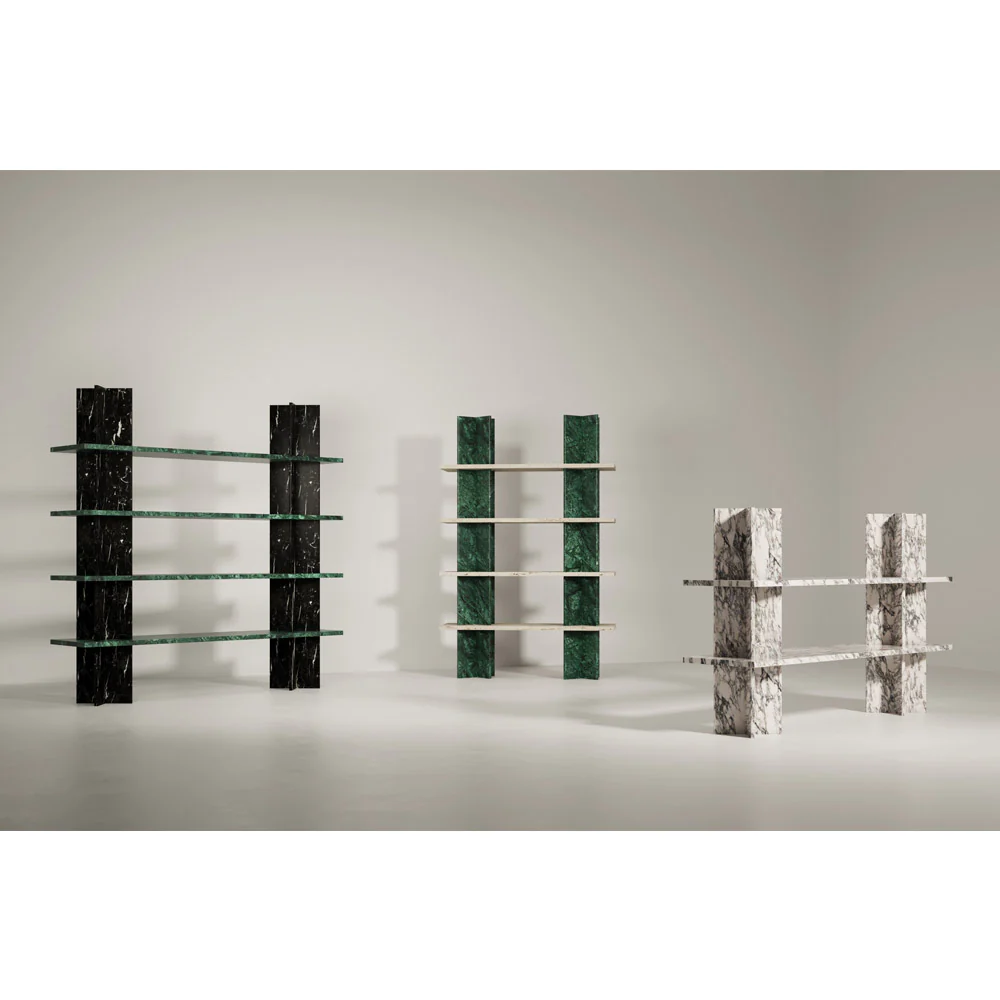 Monument Shelving System 51"W x 78"H - Marble - Image 10