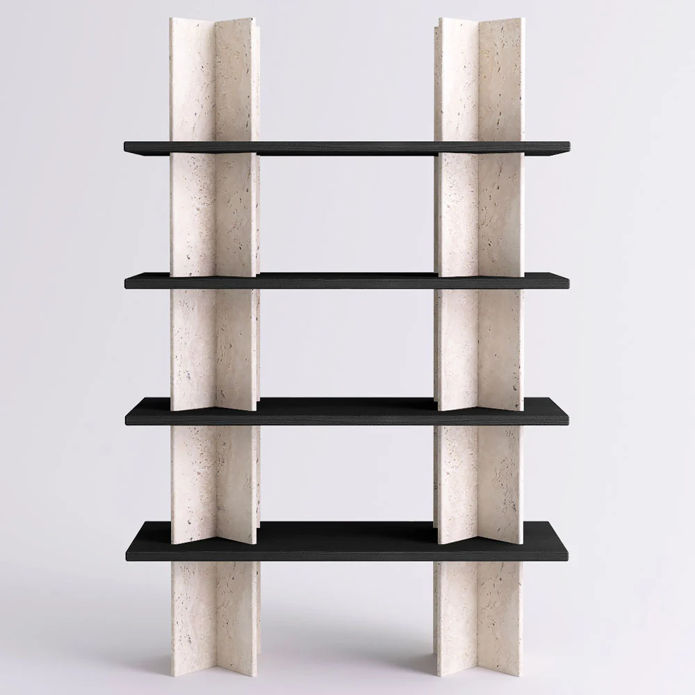 Monument Shelving System 51"W x 78"H - Marble - Image 2