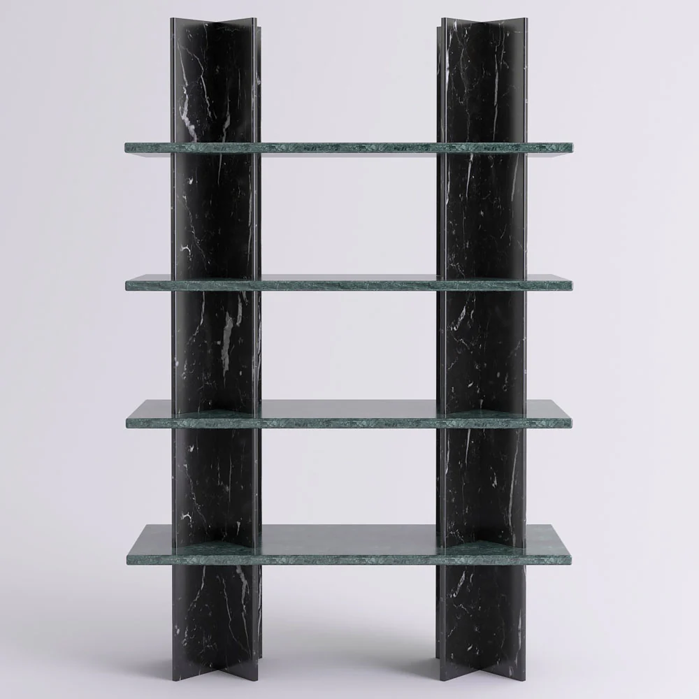 Monument Shelving System 51"W x 78"H - Marble - Image 3