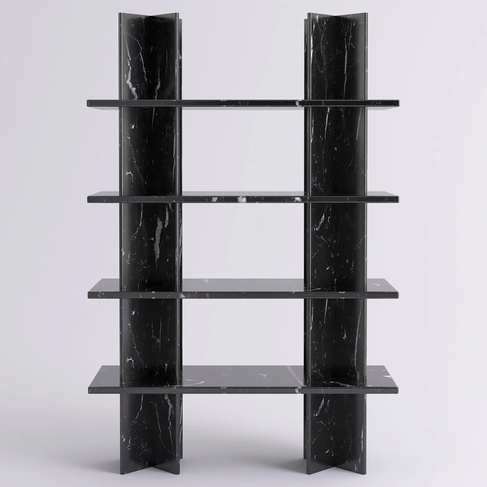Monument Shelving System 51"W x 78"H - Marble - Image 4