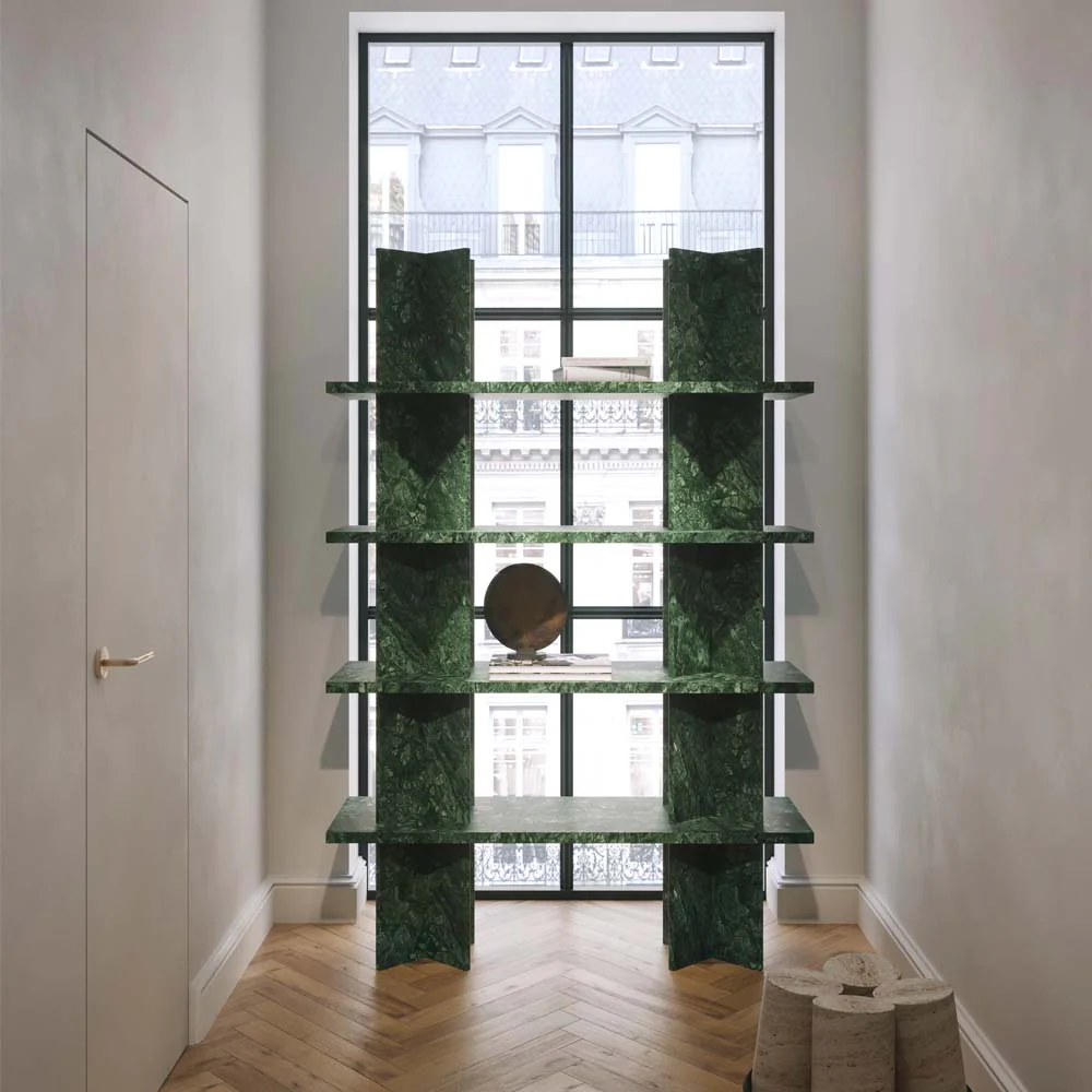 Monument Shelving System 51"W x 78"H - Marble - Image 7