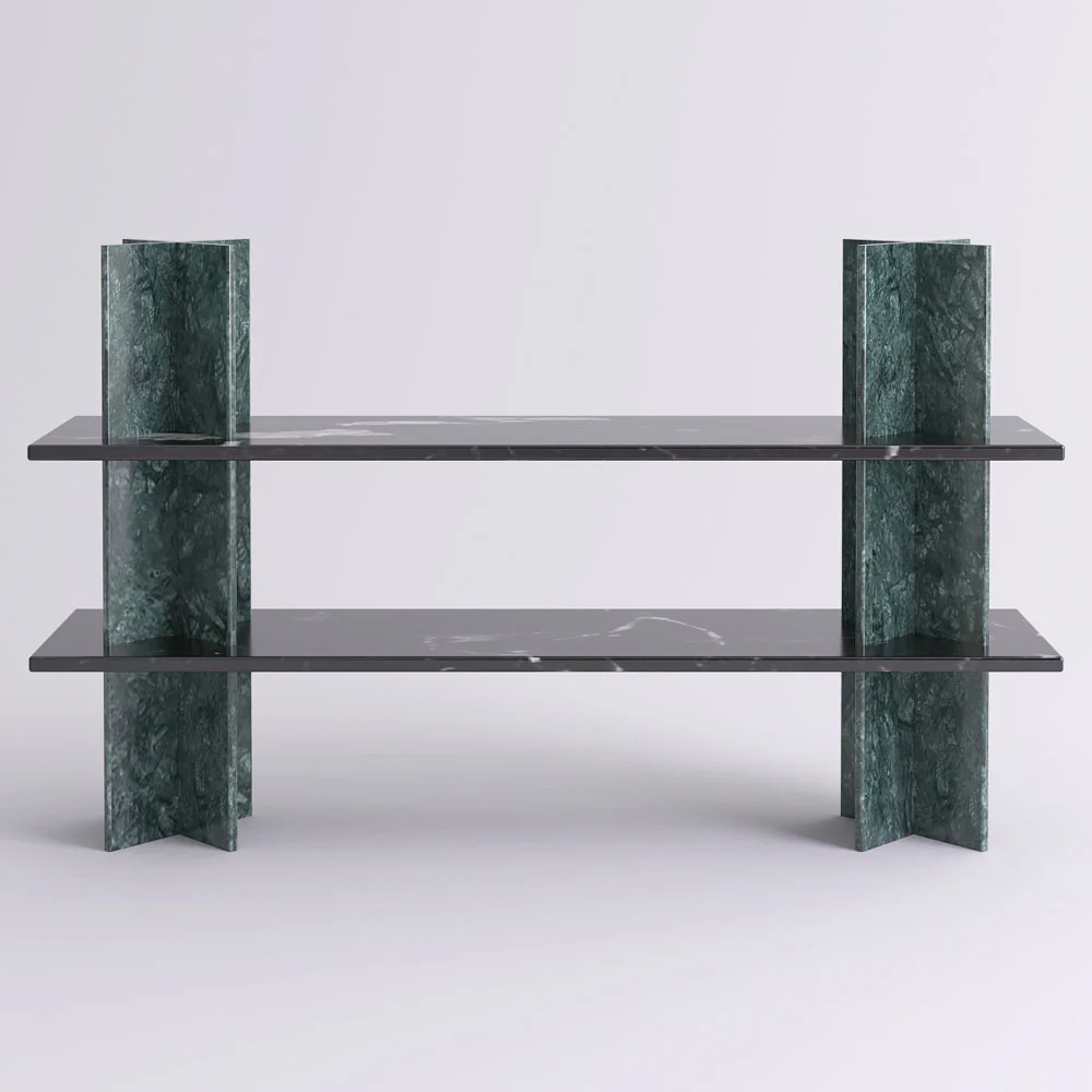 Monument Shelving System 77"W x 46"H - Marble - Image 3