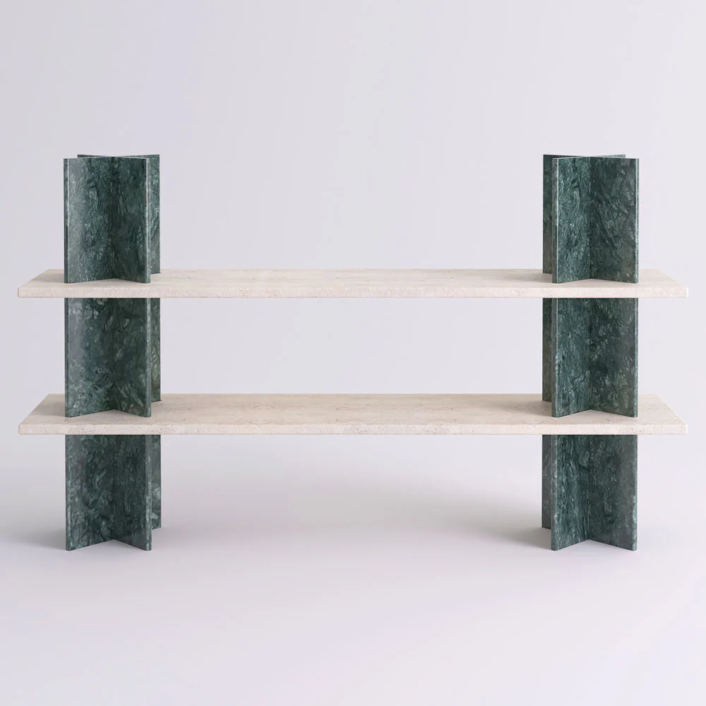 Monument Shelving System 77"W x 46"H - Marble - Image 4