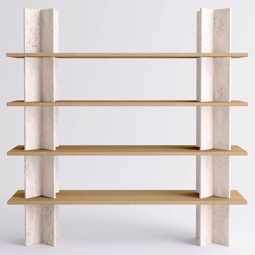 Monument Shelving System 77"W x 78"H - Marble - Image 3
