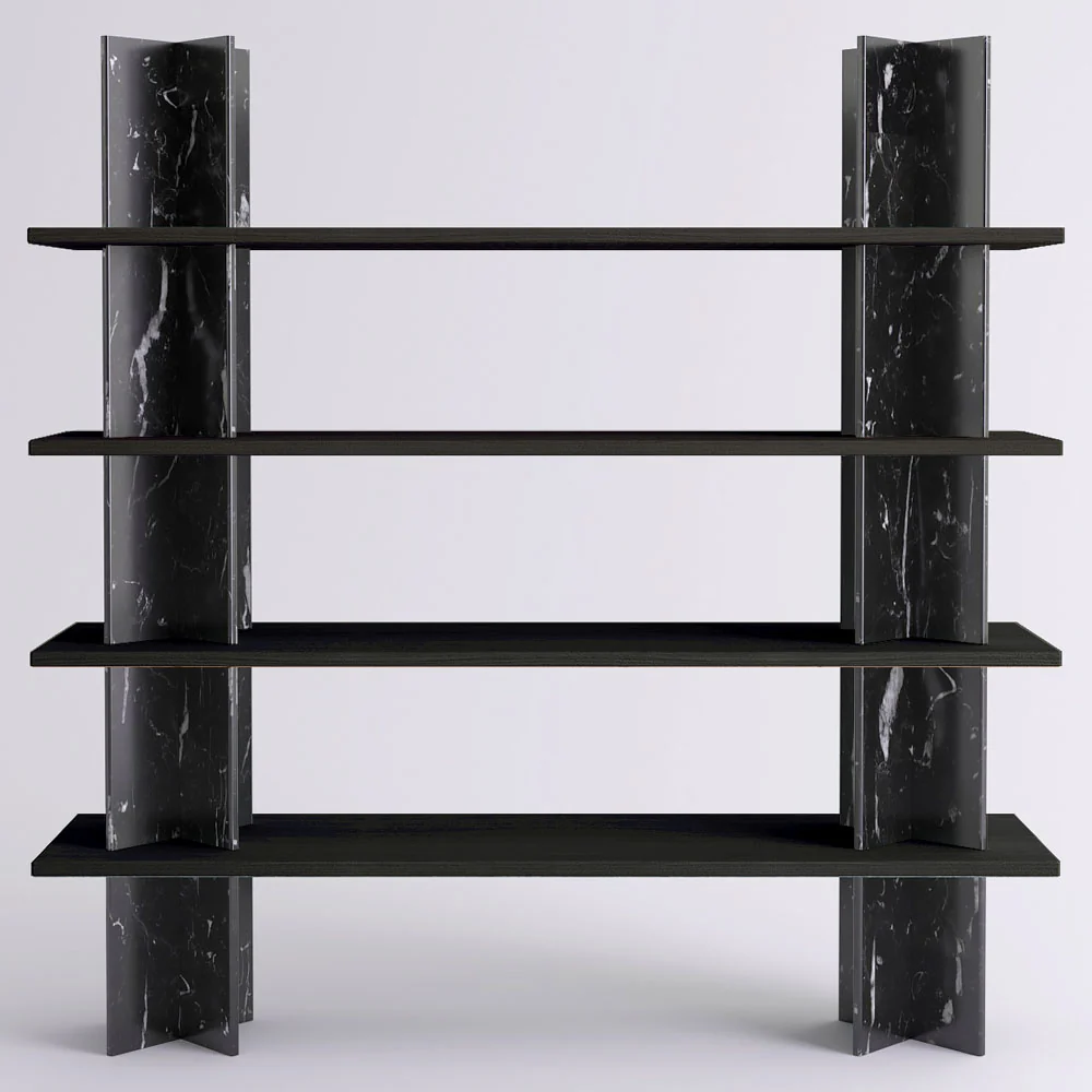 Monument Shelving System 77"W x 78"H - Marble - Image 6