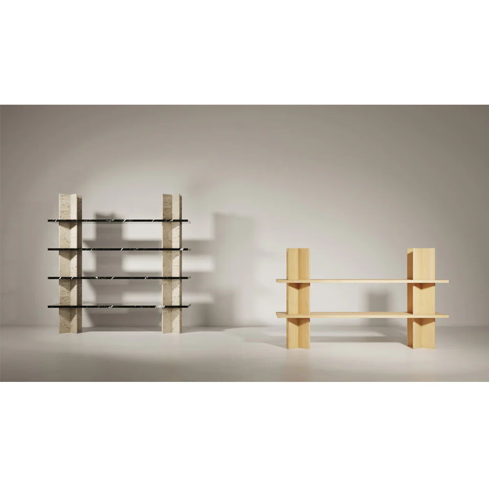 Monument Shelving System 77"W x 78"H - Marble - Image 8