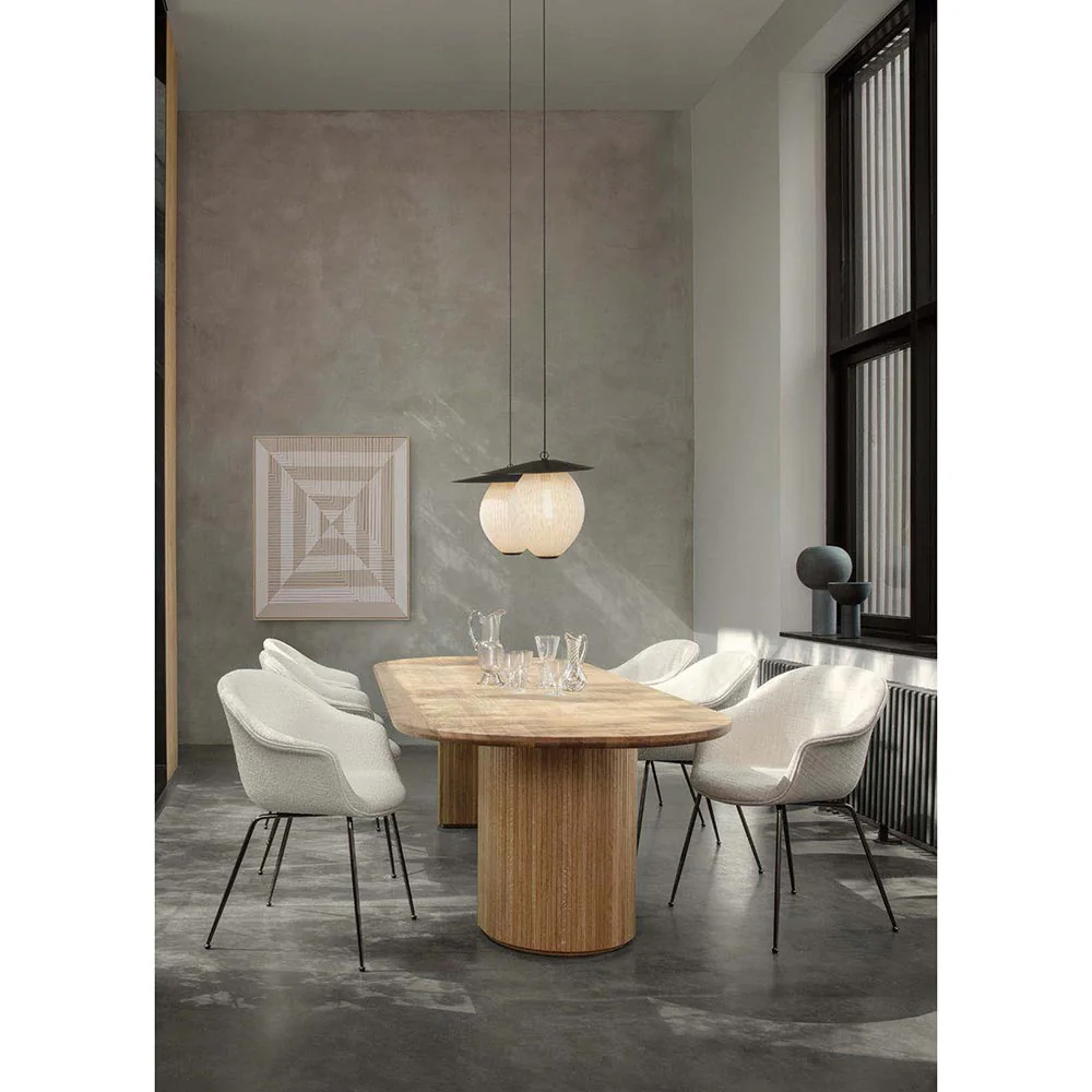 Moon Elliptical Dining Table - Solid Oak - Image 4