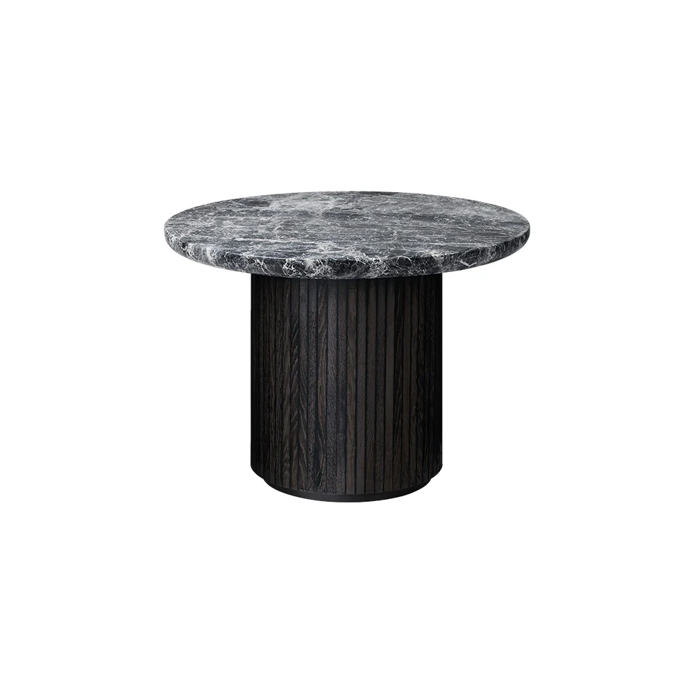 Moon Round Coffee Table - Gray Marble Top - Image 3
