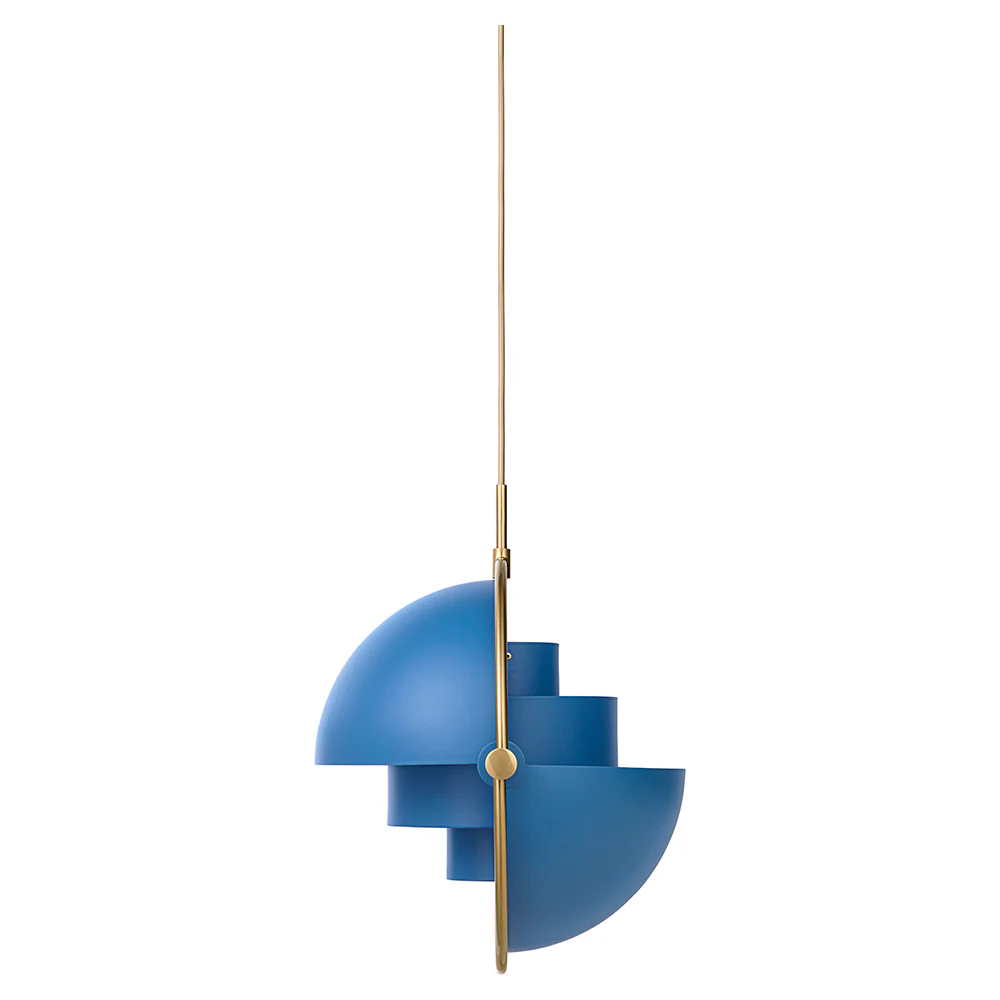 Multi-Lite Pendant - Blue, Brass - Image 3