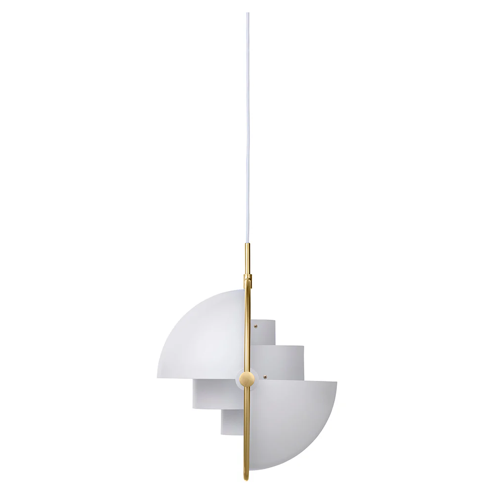 Multi-Lite Pendant - White, Brass - Image 3