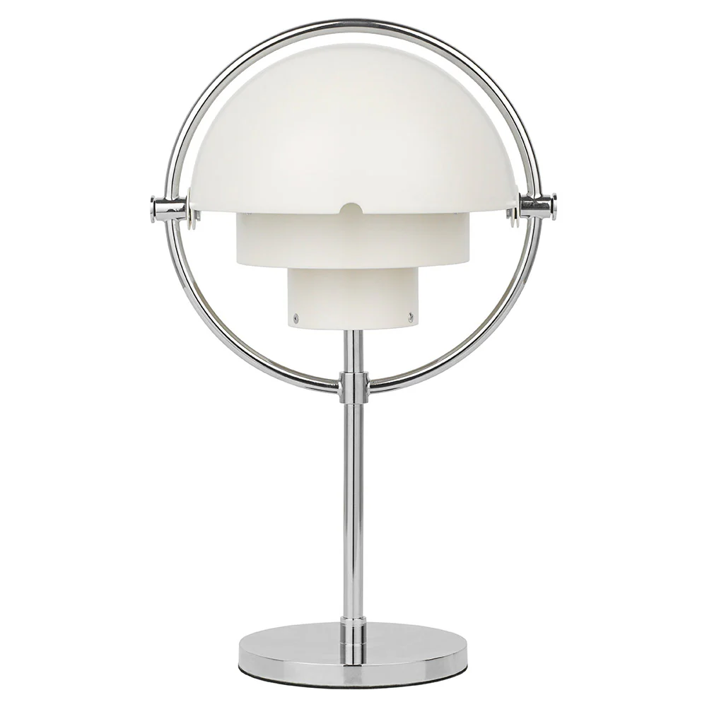 Multi-Lite Portable Table Lamp - White, Chrome