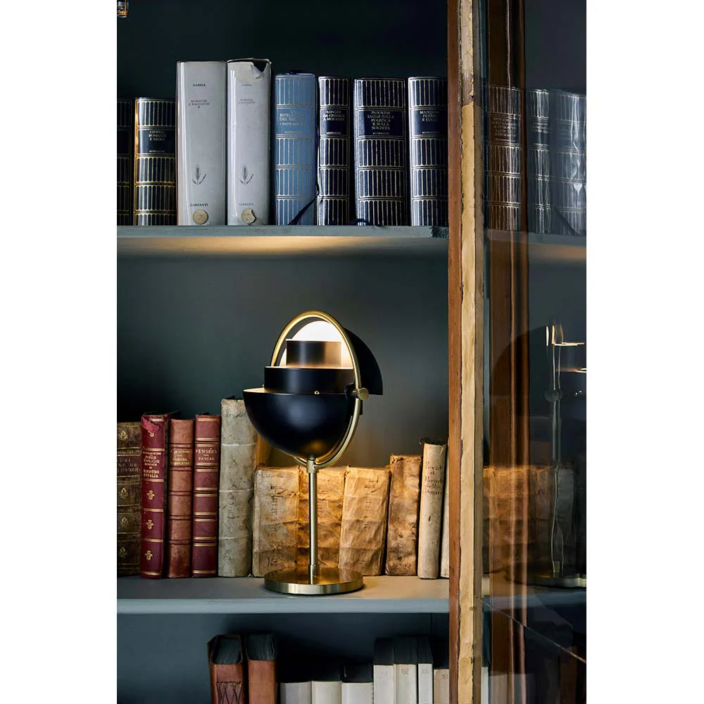 Multi-Lite Portable Table Lamp - Black, Brass - Image 6