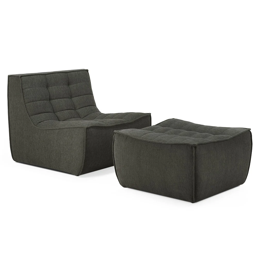 N701 1 Seater Modular Sofa - Moss - Image 4