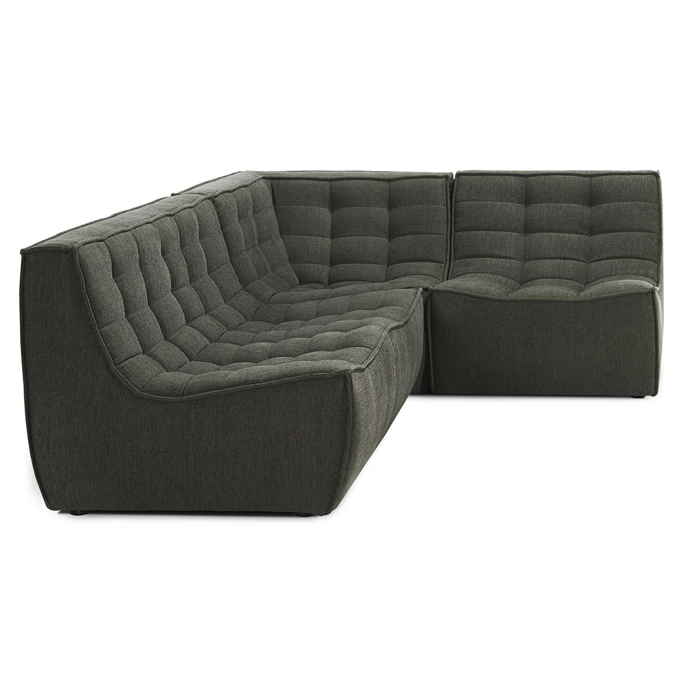 N701 1 Seater Modular Sofa - Moss - Image 5