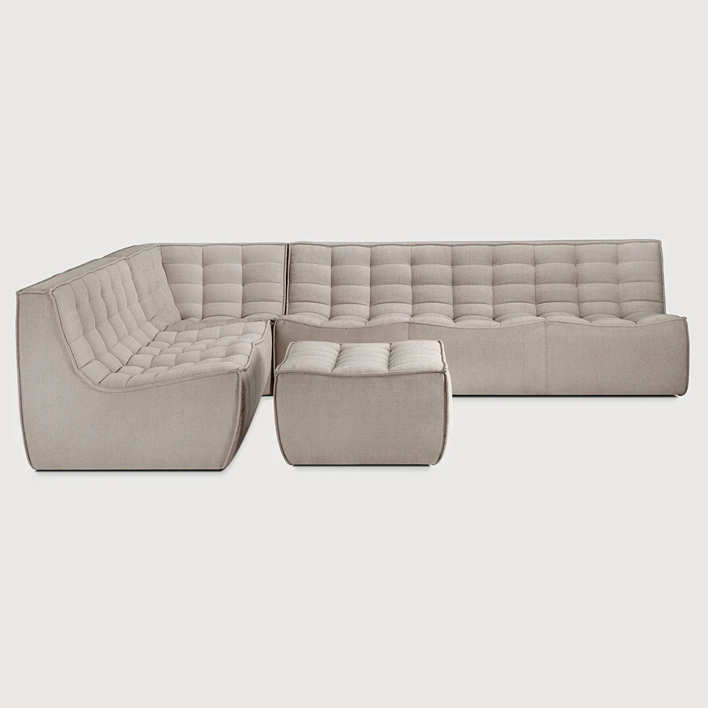N701 2 Seater Modular Sofa - Ecru - Image 5