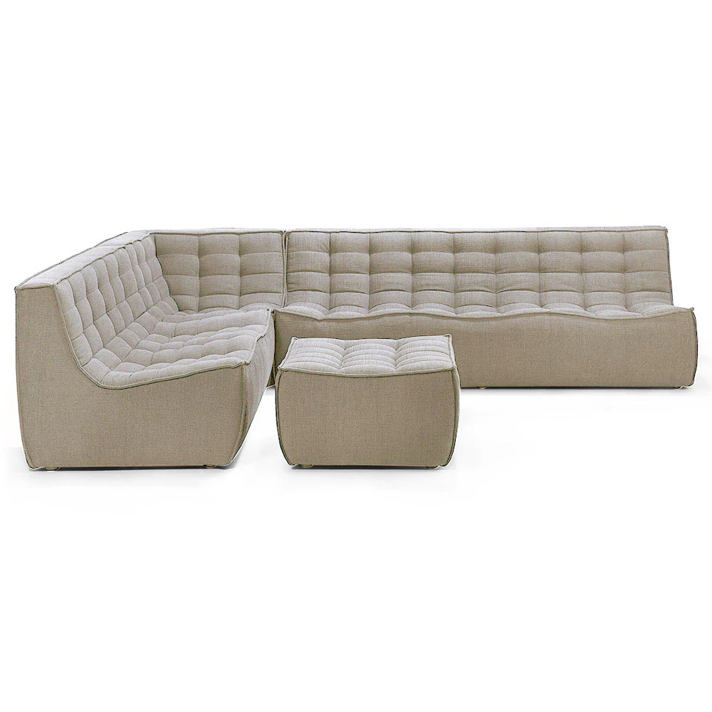 N701 3 Seater Modular Sofa - Beige - Image 3