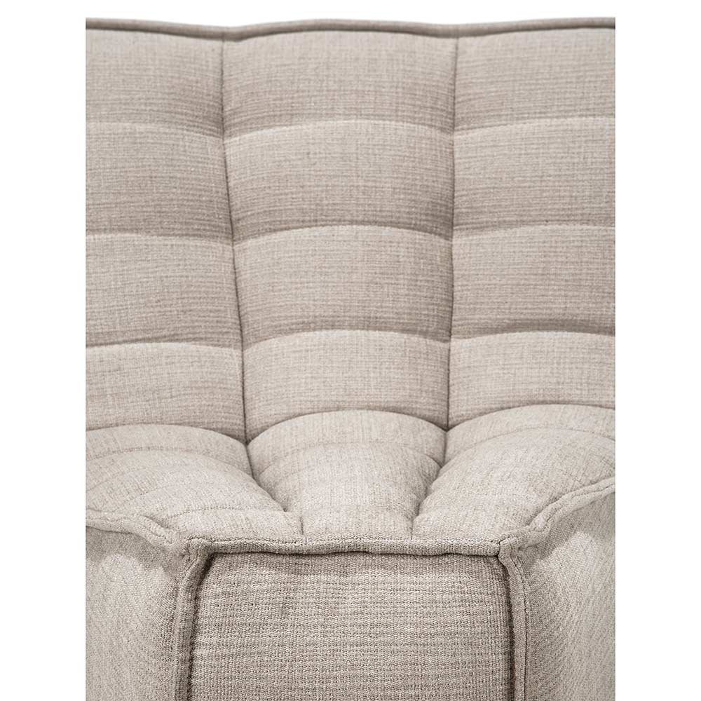 N701 45 Degree Round Corner Modular Sofa - Beige - Image 4