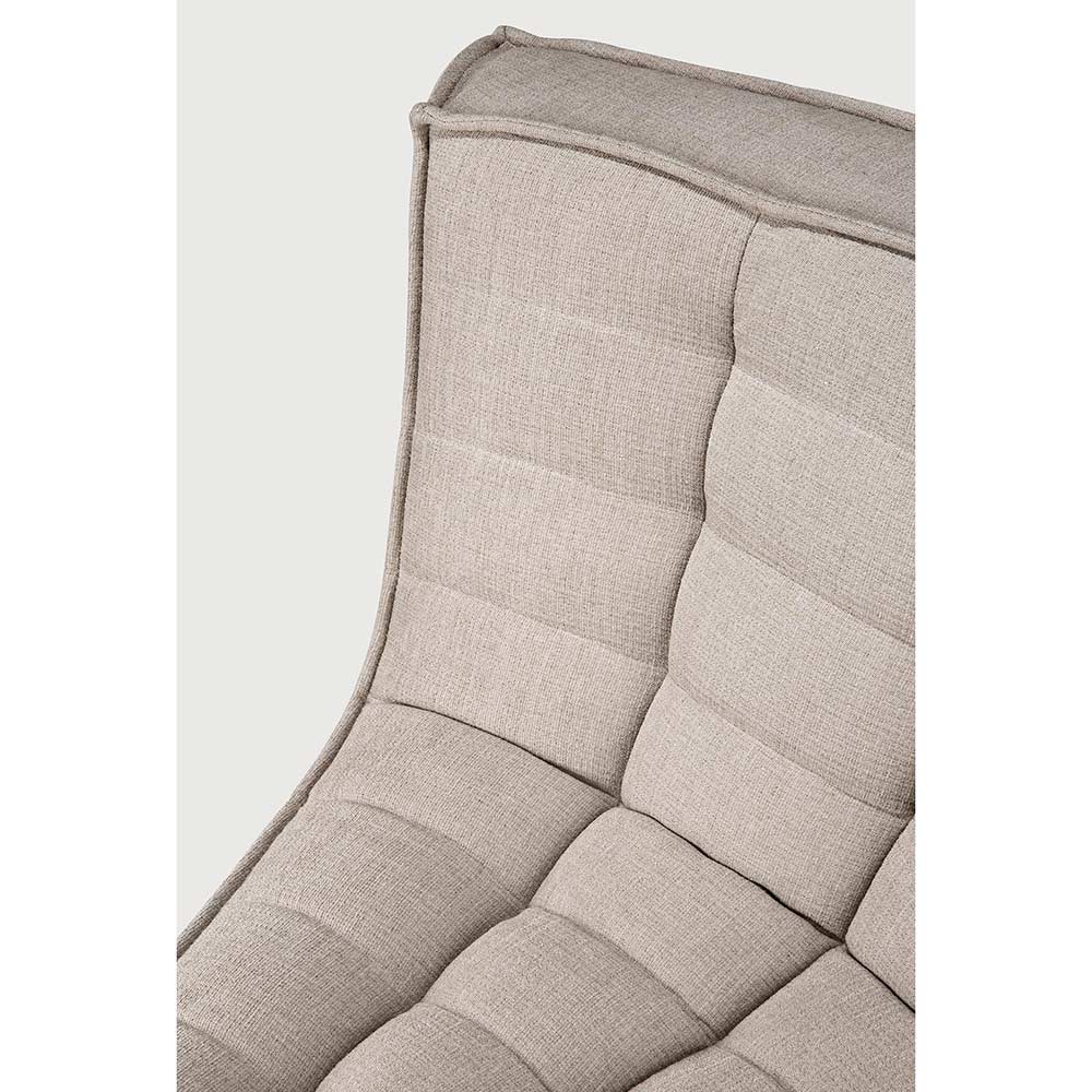 N701 45 Degree Round Corner Modular Sofa - Beige - Image 5