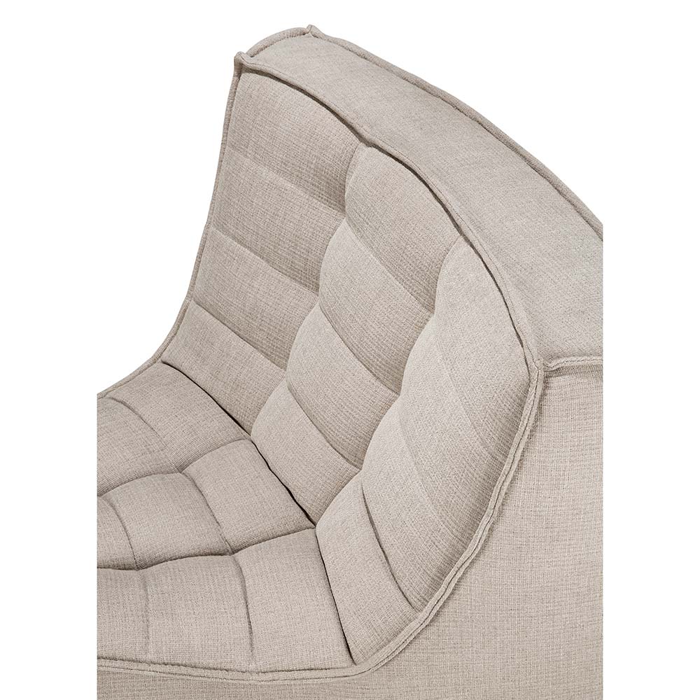 N701 45 Degree Round Corner Modular Sofa - Beige - Image 6