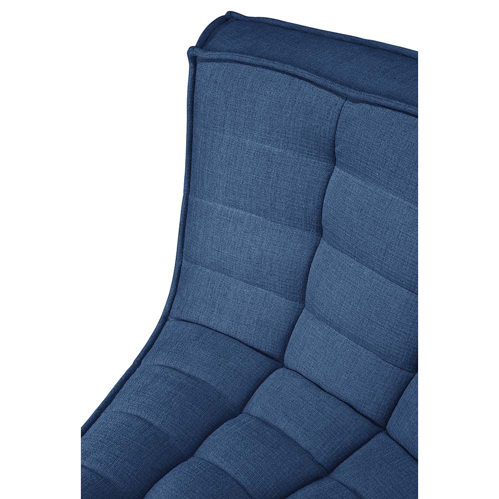 N701 45 Degree Round Corner Modular Sofa - Blue - Image 4