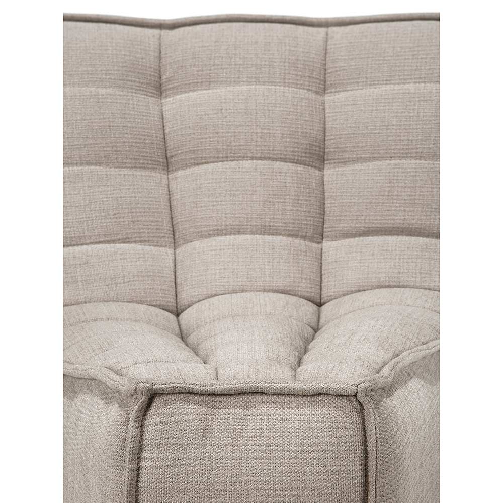 N701 45 Degree Round Corner Modular Sofa - Ecru - Image 4