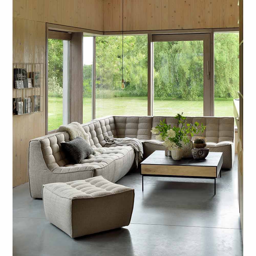 N701 Footstool Modular Sofa - Beige - Image 4
