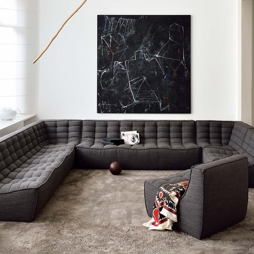 N701 Modular Sofa Set No 7 - Dark Gray - Image 3