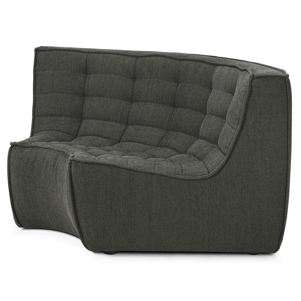 N701 Round Corner Modular Sofa - Moss - Image 2