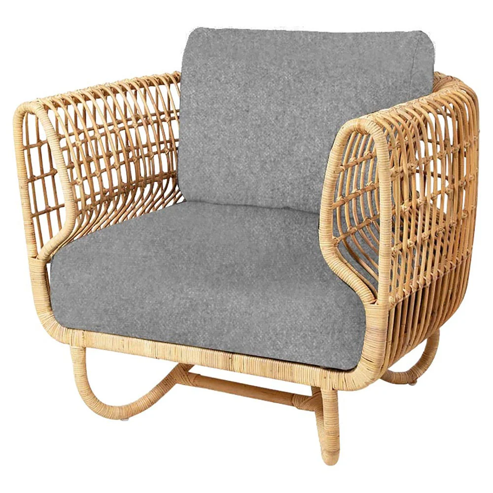 Nest Lounge Chair - Light Gray Zen Cushions