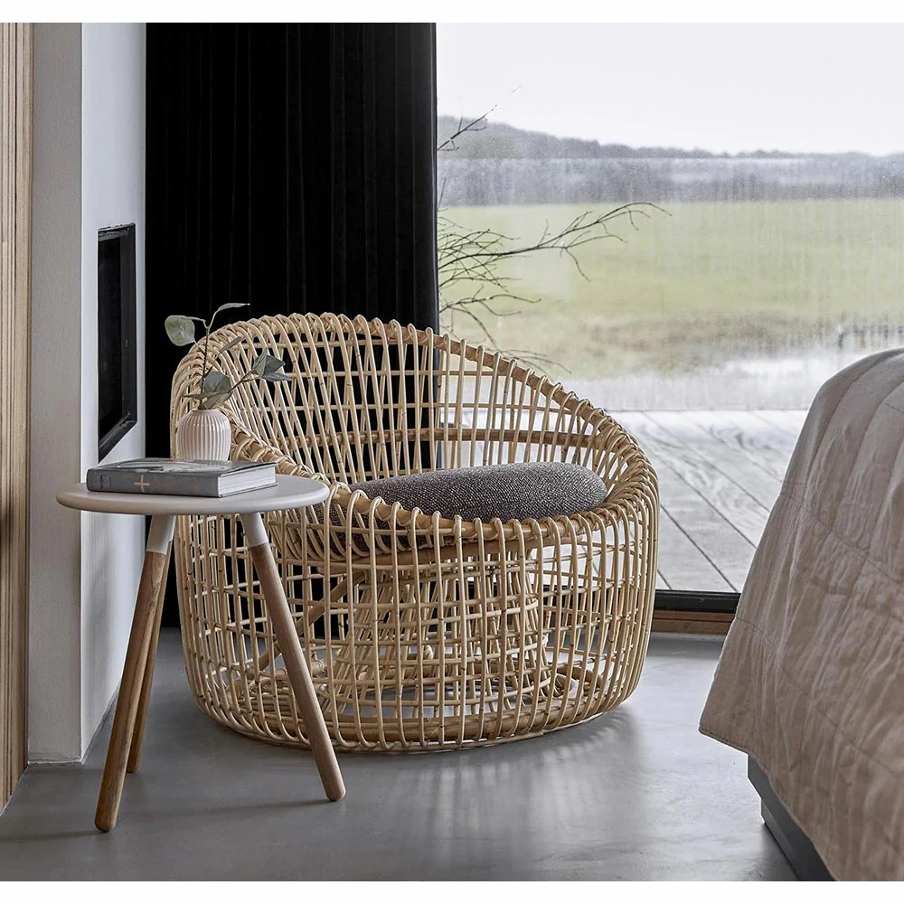Nest Round Chair - Light Brown Scent Cushions - Image 2