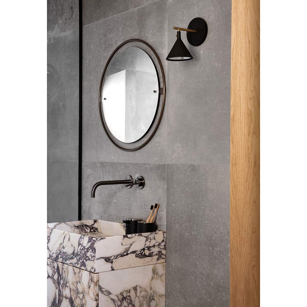 Nimbus Round Mirror - Bronzed Brass - Image 6