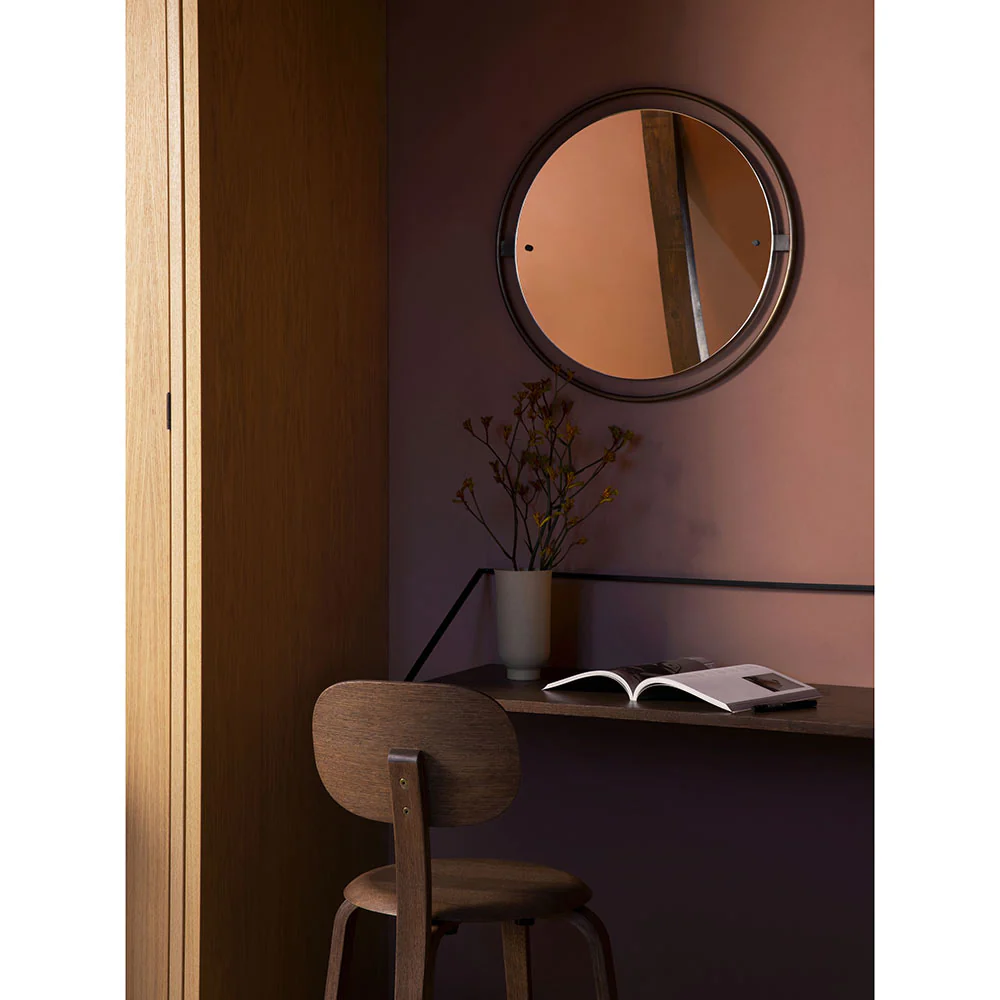 Nimbus Round Mirror - Bronzed Brass - Image 8