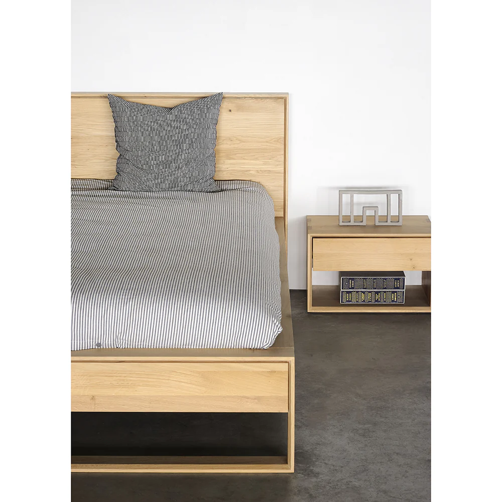 Nordic II Bedside Table - Oak - Image 4