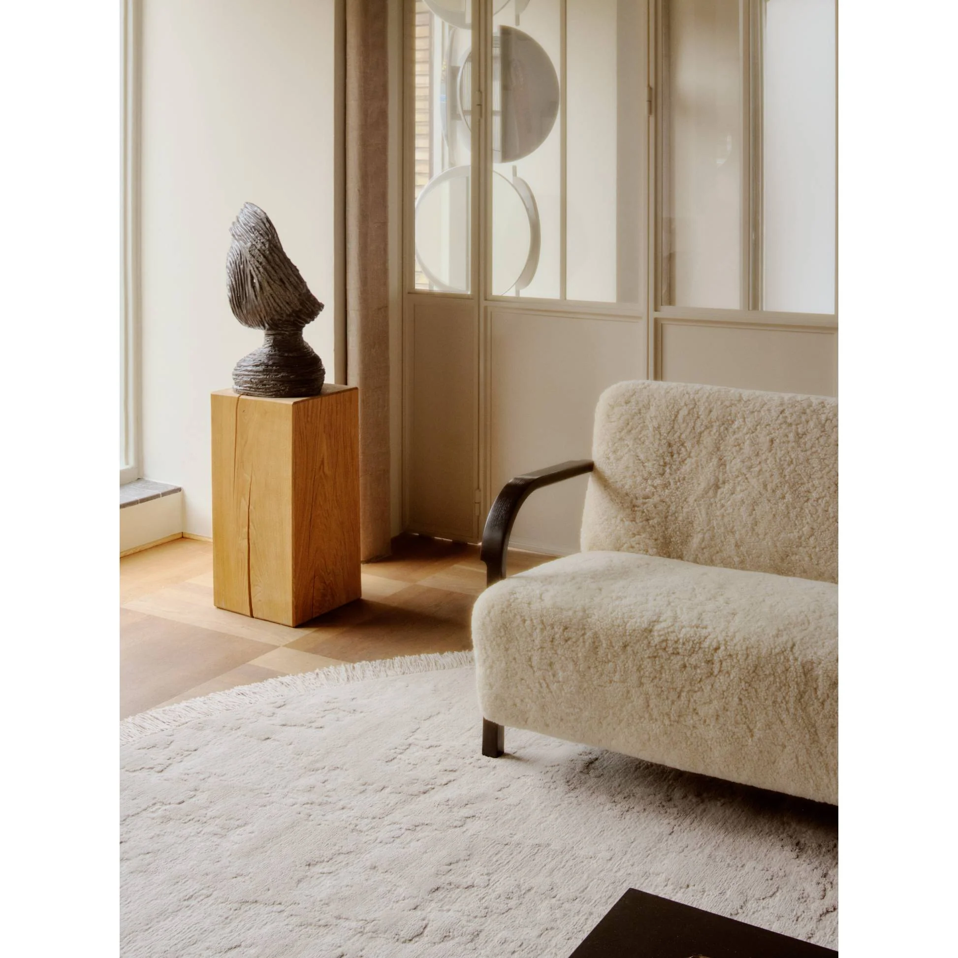 Oceanic Reef Round Rug - Beige - Image 11