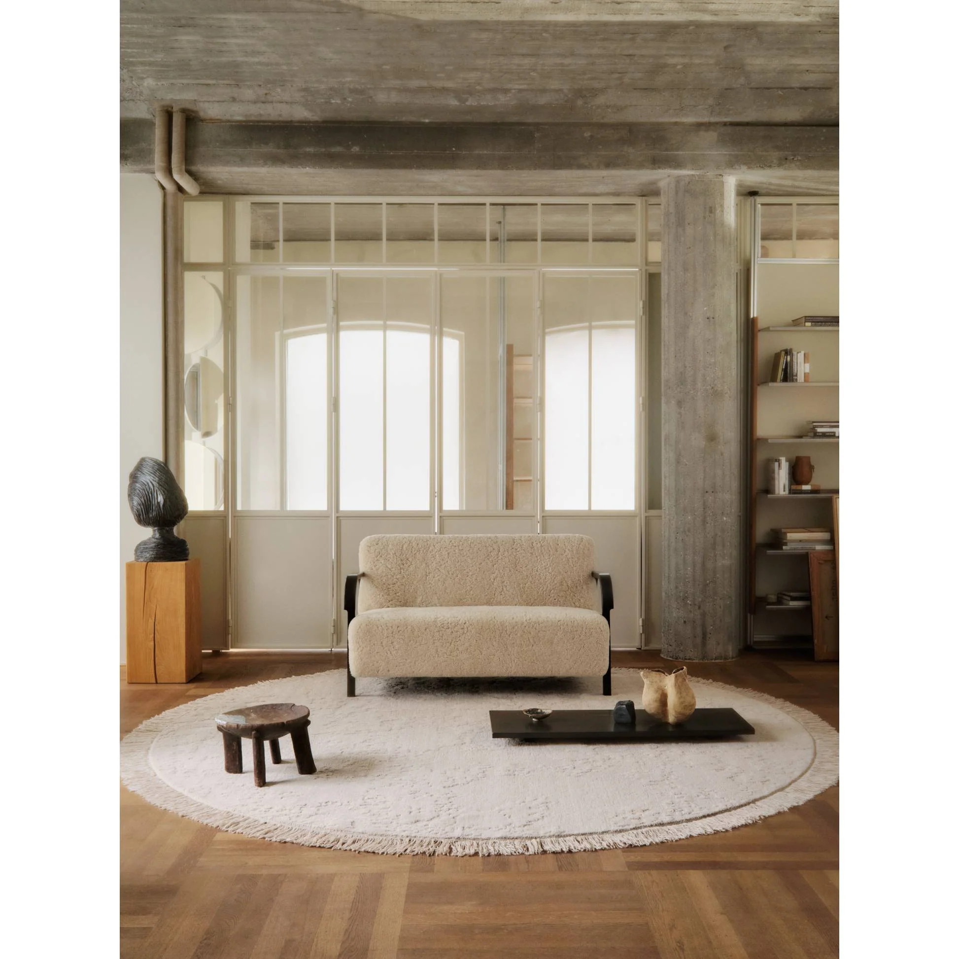 Oceanic Reef Round Rug - Beige - Image 12