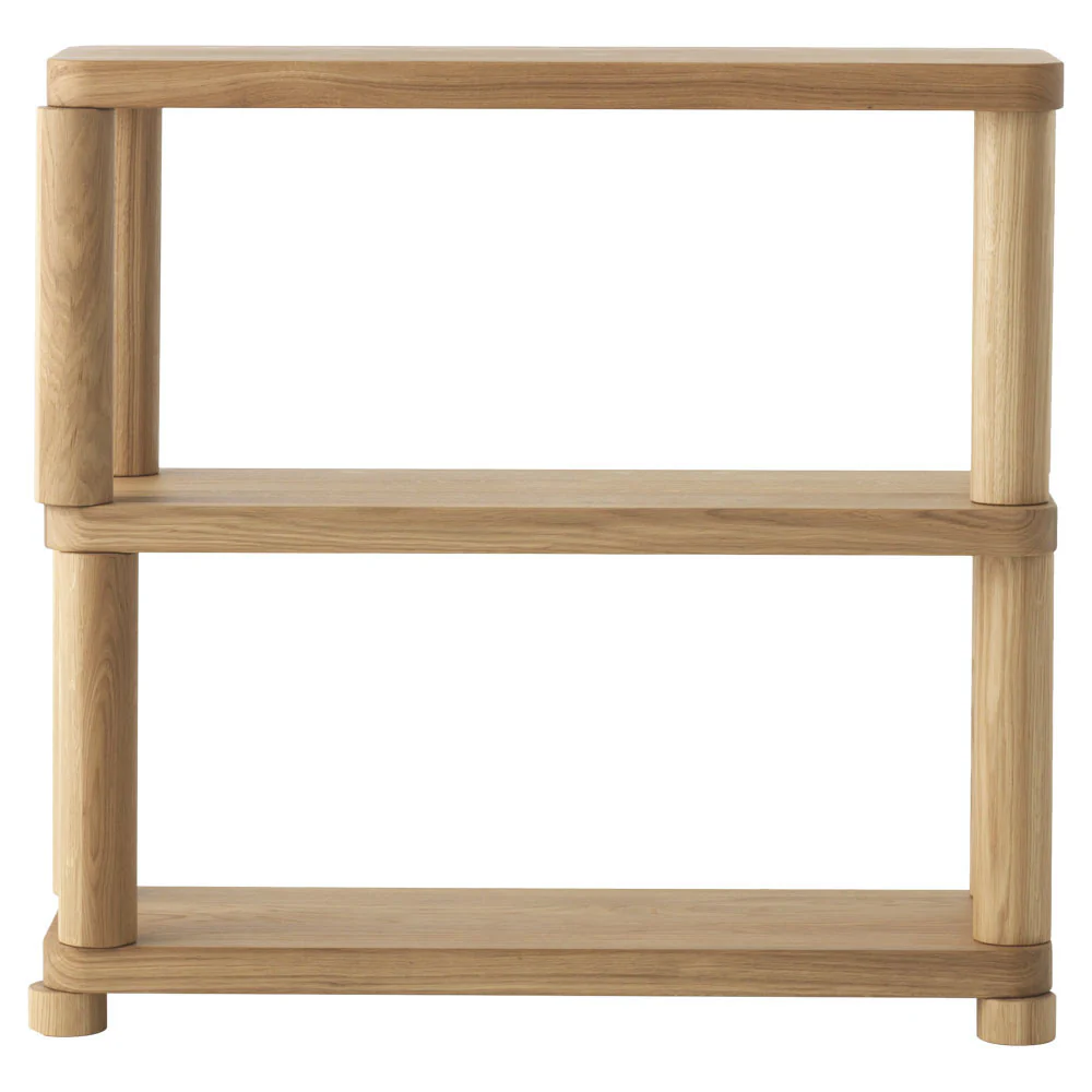 Offset Small Shelf - Natural, 2 Tiers