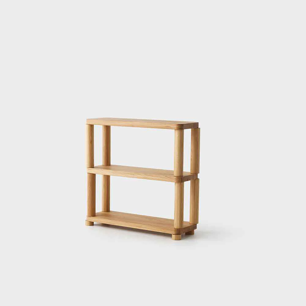 Offset Small Shelf - Natural, 2 Tiers - Image 2