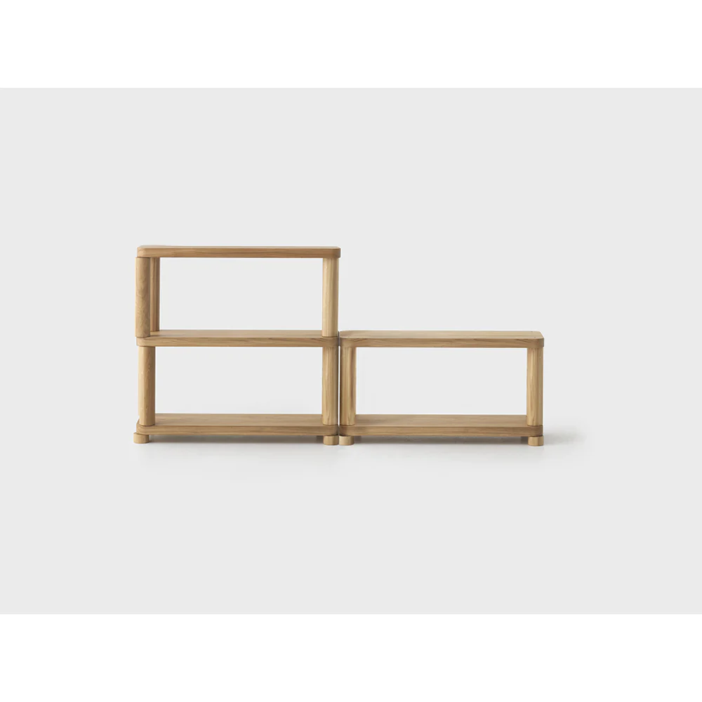 Offset Small Shelf - Natural, 2 Tiers - Image 6