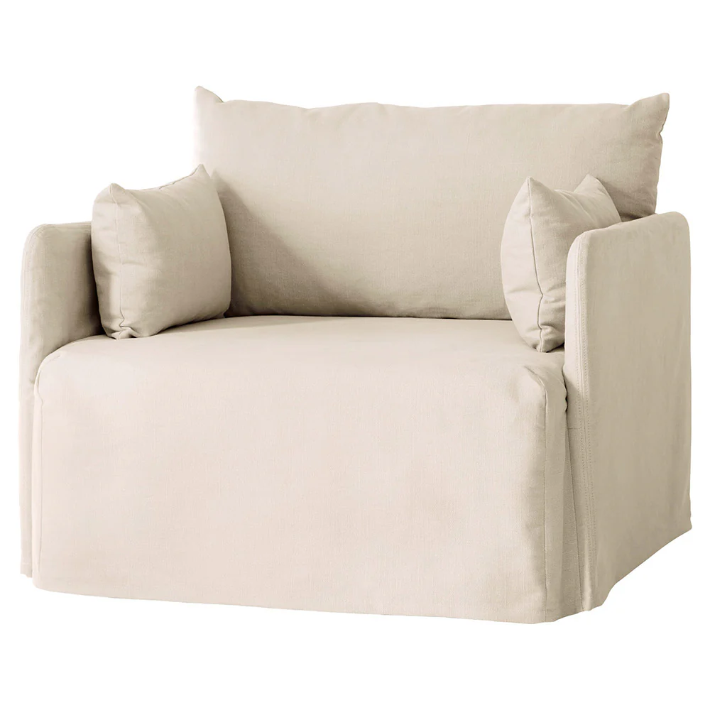 Offset Sofa Loose Cover- 1 Seater, Jasmine - Image 2