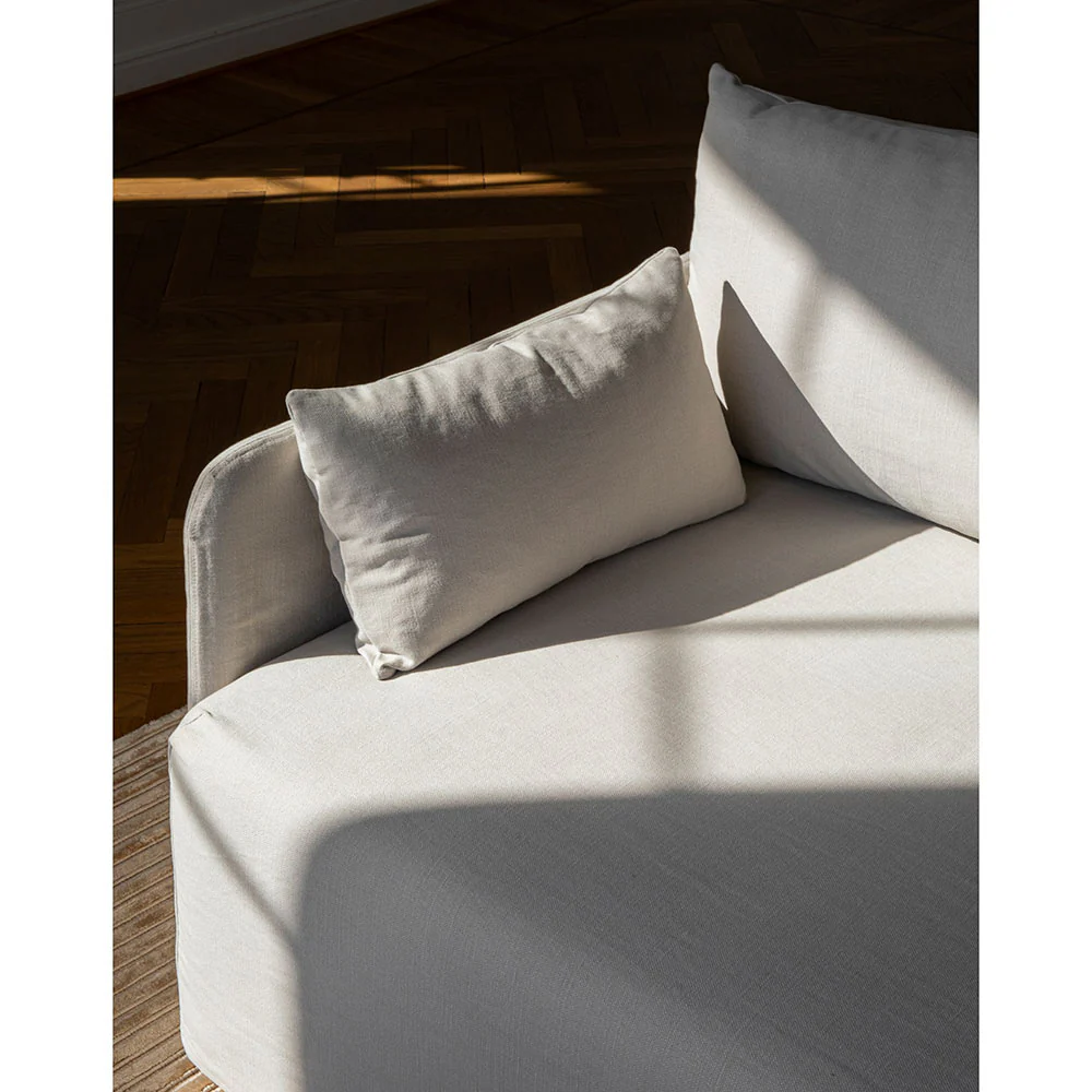 Offset Sofa Loose Cover- 1 Seater, Jasmine - Image 9