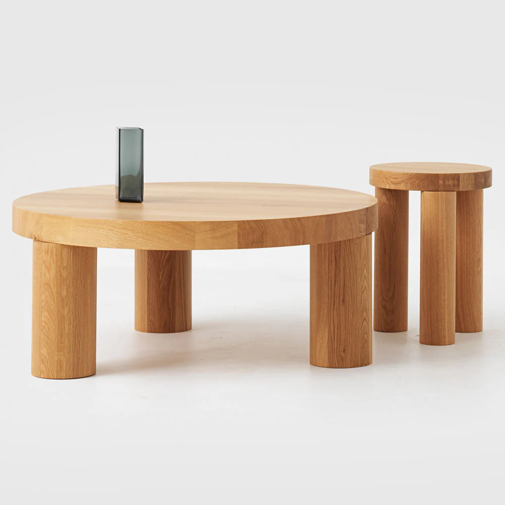 Offset Stool Side Table - Black - Image 3